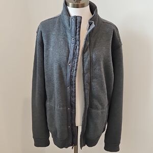 GAP Men's Charcoal Zip-Up Sweater Jacket